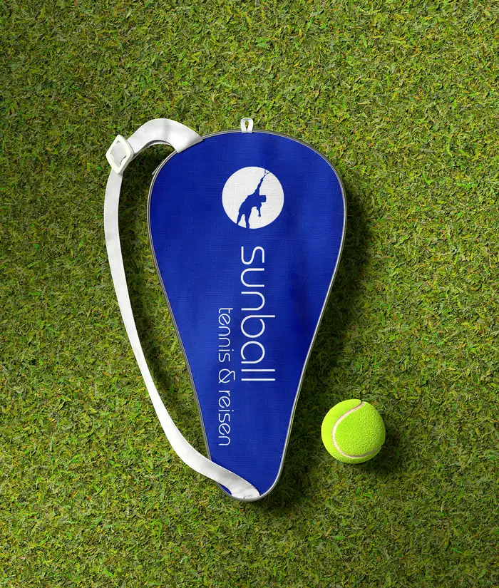 Sunball Tennis & Reisen: Markenauftritt: Racket-Hülle