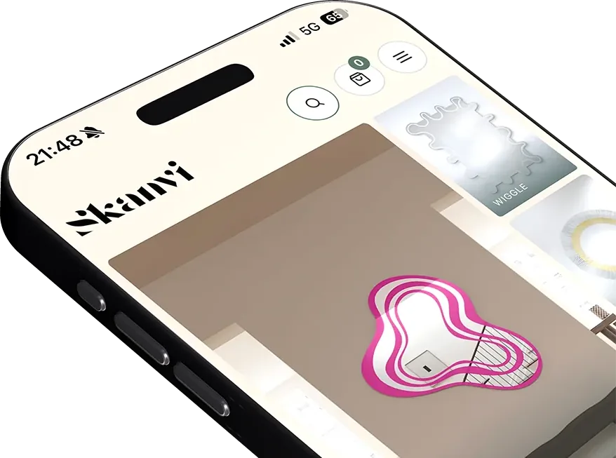 Skanvi Shop auf dem Smartphone