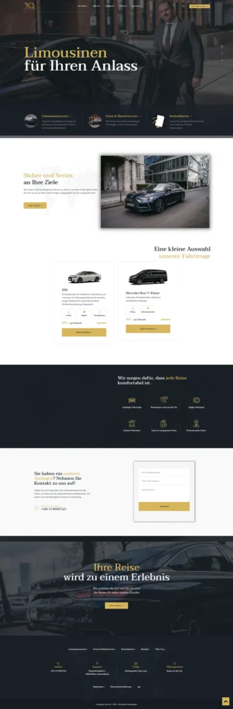 XQuisite Limo UG – Projektansicht