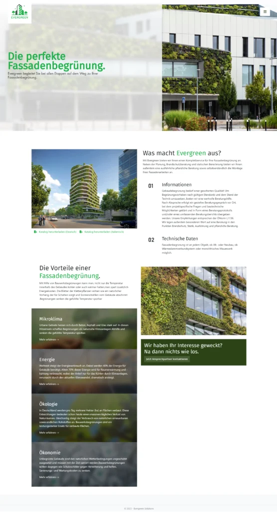 Evergreen Solutions GmbH & Co. KG – Projektansicht
