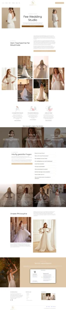 Fee Wedding Studio – Projektansicht