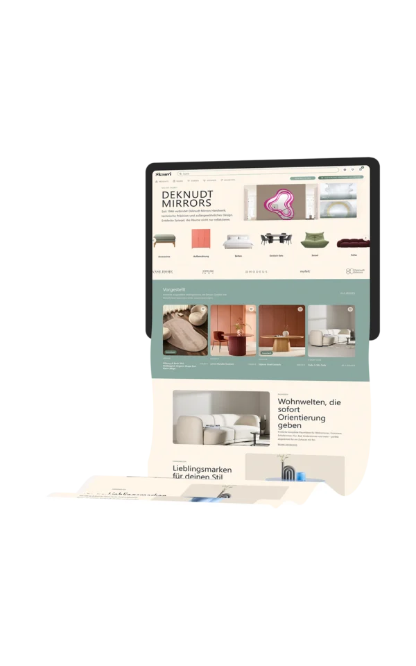 Langer Website-Auftritt