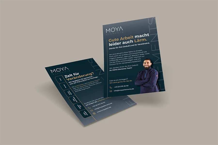 Flyer für Physiotherapie
